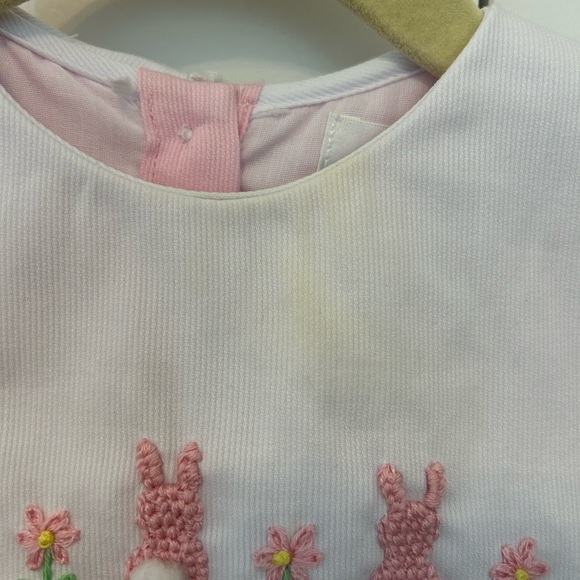 Cecil and Lou White and Pink Baby Dress - Picture 3 of 4